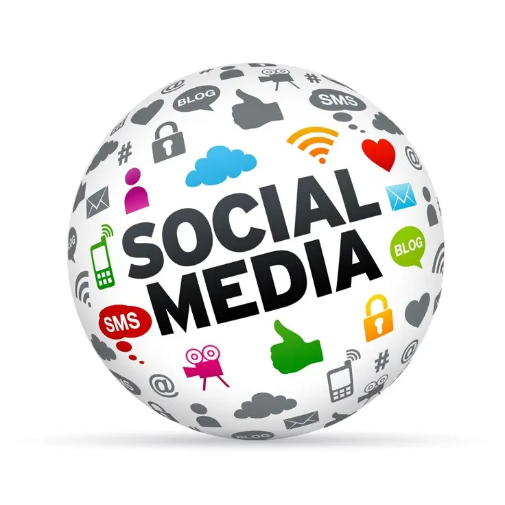 a globe full of social media seo expert in kerala