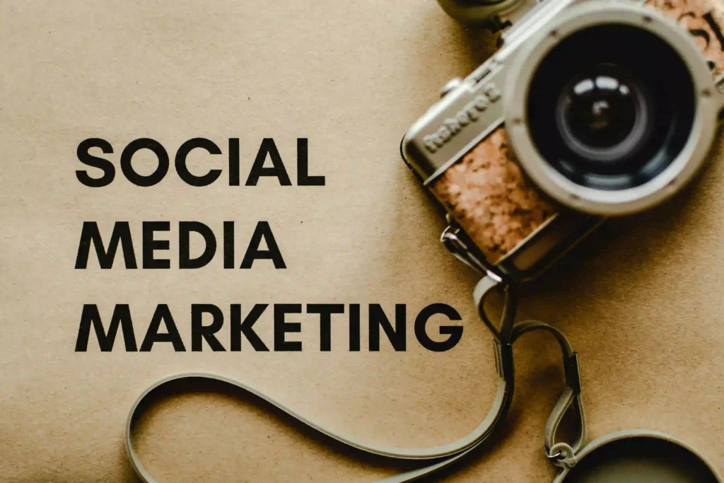 there is a one camera and there is one sentence in social media marketing seo expert in kerala